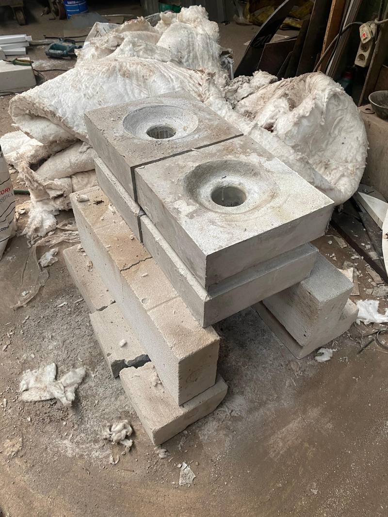 Moulding custom refractory block