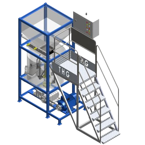 Mesin Dry Mix kapasitas 500 Kg dengan hopper